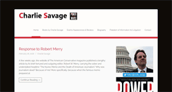 Desktop Screenshot of charliesavage.com